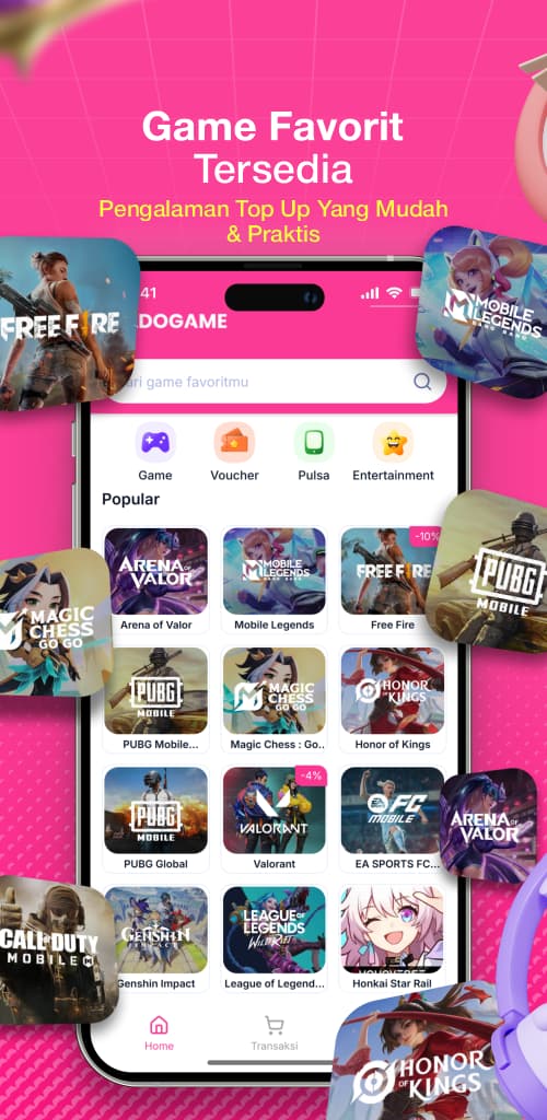Saldogame home screen